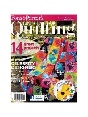 Love Of Quilting Vol. 16 Issue 92 March/April 2011 Single Issue Fons & Porter Qu